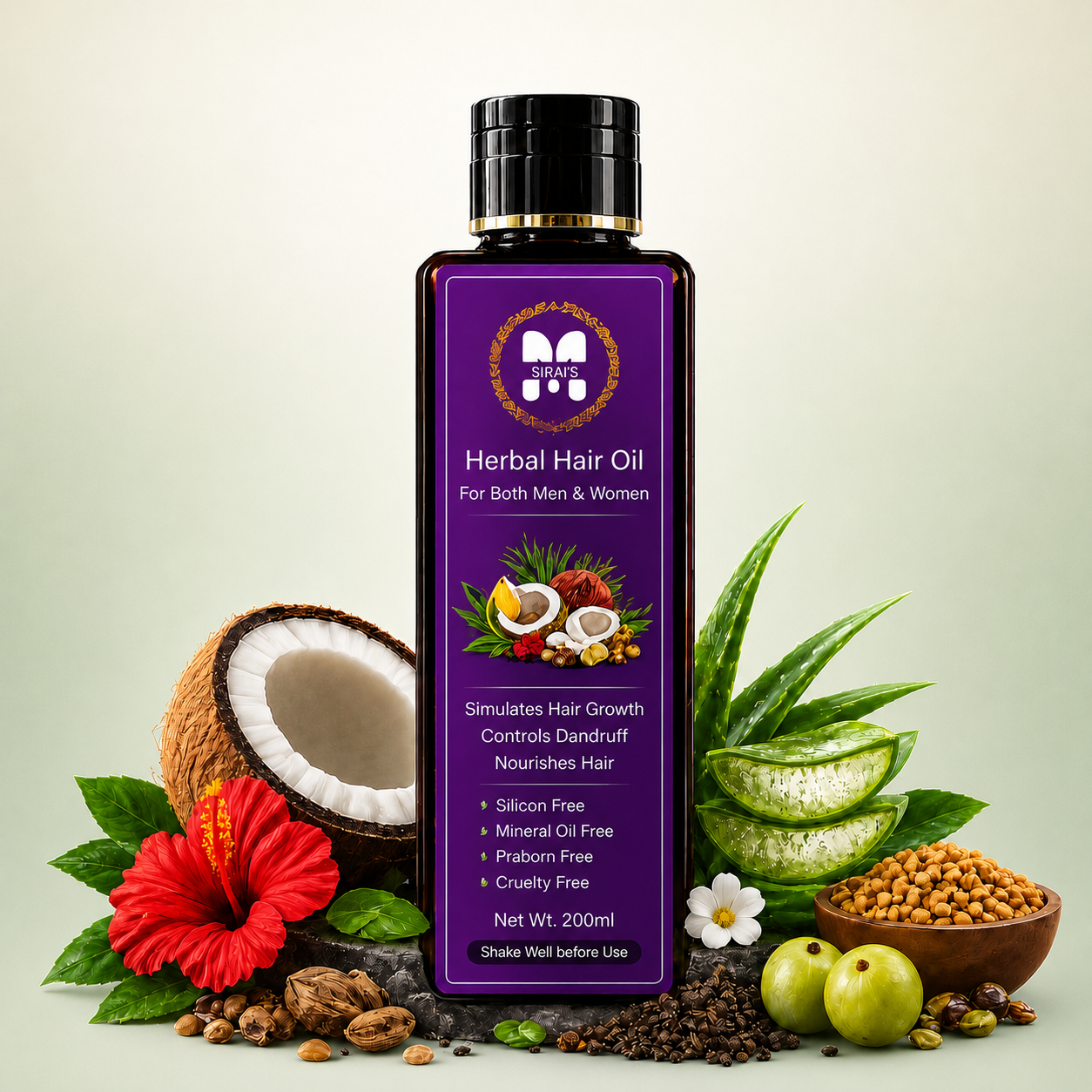 Shah Natures Premium Herbal Hair Oil – Stronger, Healthier Hair